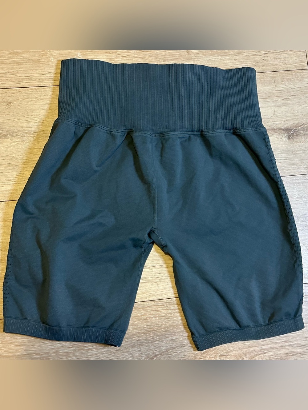 Free People X The Class Bikers Ribbed High-Waist Shorts Running Athletic  Sz M/L - Picture 2 of 7